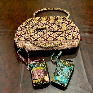 Vera Bradley Wristlet and Purse Bundle